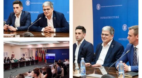 FOTO. Studenții de la UBB Cluj, vizită de studiu la Ministerul Investițiilor și Proiectelor Europene – primarul din Șimleu Silvaniei, dat exemplu tinerilor studenți
