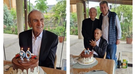 Moment aniversar plin de emoție pentru familia primarului din Jibou – tata edilului a ajuns la 90 de ani