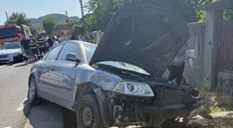 FOTO. Trafic blocat pe DN1H, în comuna Băbeni – accident grav