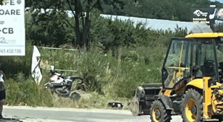 FOTO. Accident la ieșire din Zalău