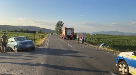 FOTO. Accident GRAV, cu 2 victime, la ieșirea din Jibou