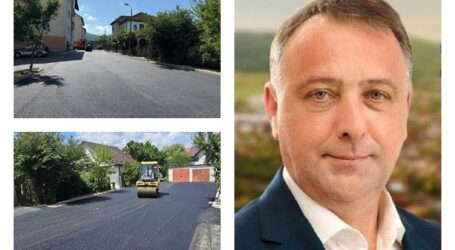 FOTO. Lucrări de asfaltare, finalizate în Zalău de echipele din subordinea primarului Florin Florian