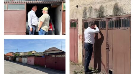 FOTO. Primarul Florin Florian verifică garajele din Zalău – câte mașini a găsit și ce planuri are în cartiere
