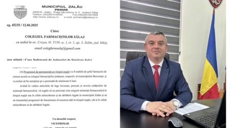 FOTO DOCUMENT. Demersul viceprimarului Călin Forț pentru deschiderea unei farmacii non-stop în Zalău: „nu e un moft, e o necesitate”