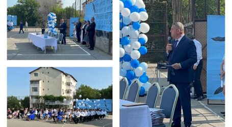 VIDEO. Viceprimarul Zalăului, Călin Forț, prezent la festivitatea de la Liceul Sportiv „Avram Iancu”
