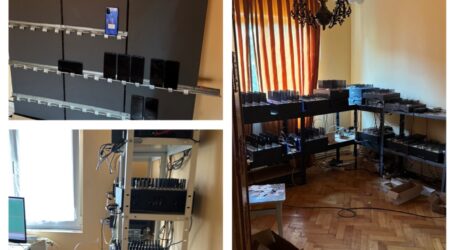 FOTO. Percheziții la un bărbat din Zalău care înșela românii la telefon. Anchetatorii au găsit 20.000 de cartele SIM și au recuperat mii de euro