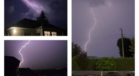 FOTO. Cer de foc în Sălaj – fulgerele au luminat în weekend localitățile județului