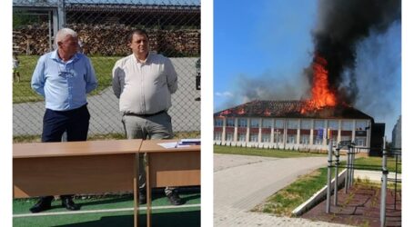 Mesajul plin de durere al directorului de la Școala Cizer, după ce clădirea a fost mistuită de flăcări. Ce se întâmplă cu anul școlar?