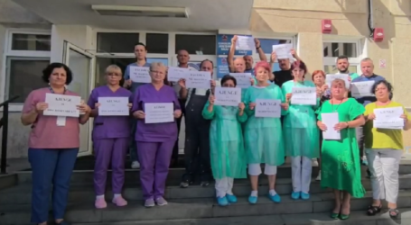 Protest al personalului TESA de la Spitalul Județean Sălaj – „ajunge cu nedreptatea”