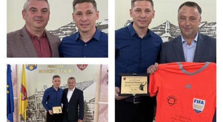 Zălăuanul care a arbitrat finala Ligii Campionilor de anul acesta, distins de conducerea Primăriei Zalău