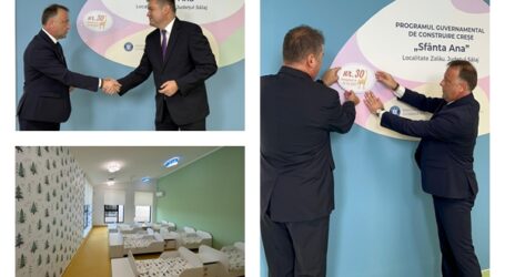 FOTO. Noua creșă din Zalău, inaugurată de ministrul Cseke Attila și primarul Florin Florian