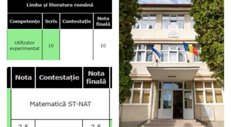 Situație incredibilă la BAC în Sălaj. Un elev din Jibou a obținut nota 10 la limba română și 2,5 la matematică