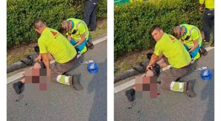 FOTO. Un șofer de TIR din Sălaj a salvat viața unui motociclist rănit grav într-un accident în Belgia