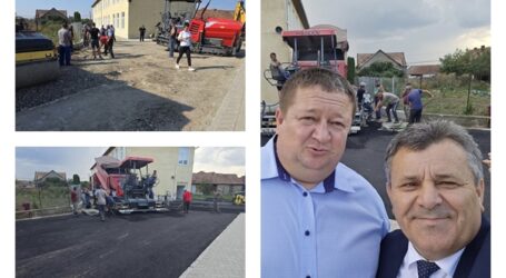 S-a asfaltat curtea școlii din satul Derșida