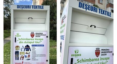 În Zalău se montează containere pentru colectarea deșeurilor textile