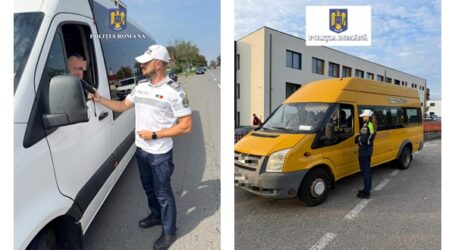 Amplă acțiune a Poliției Rutiere Sălaj privind transportul elevilor
