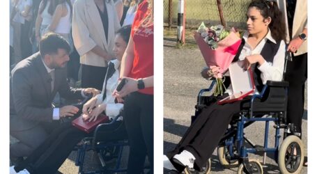 LECȚIE DE VIAȚĂ. Face performanță în scaun cu rotile! Eleva, premiată de Primăria Jibou pentru rezultatele deosebite la învățătură
