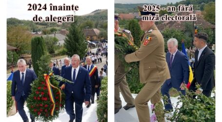 A trecut campania, au uitat de martiri: Bode, Rareș Bogdan sau Buda și Ciucă nu s-au mai înghesuit la poze în Treznea. Doar 2 parlamentari din Sălaj au răspuns prezent la comemorarea eroilor