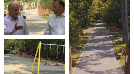 FOTO. Parcul Pădure Brădet din Zalău a fost modernizat
