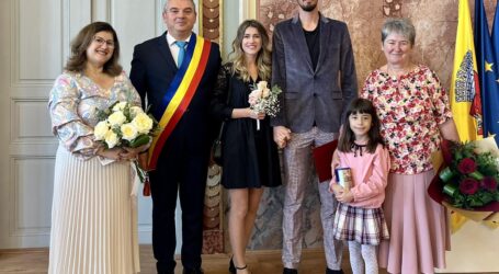 Viceprimarul Călin Forț a fost astăzi ofițerul de stare civilă a doi medici foarte apreciați din Sălaj