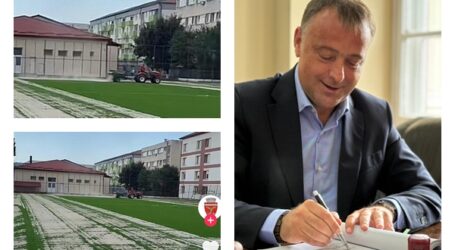 Teren de sport nou la Colegiul Tehnic API din Zalău