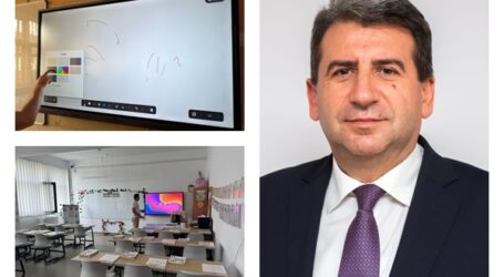 La Jibou, în fiecare clasă a fost montată o tablă inteligentă, conectată la internet