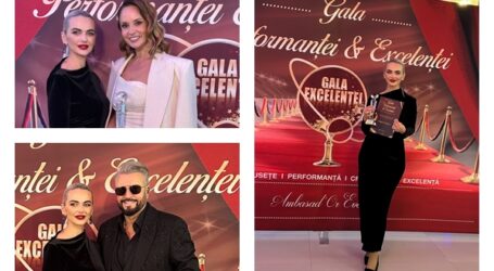 Tânăra din Zalău, Anda Ciobanu premiată la Gala Performanței și Excelenței din București pentru implicarea socială