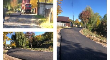 VIDEO. În Cizer s-a CONSTRUIT un drum nou, de la A la Z. Compania Delcar a asfaltat astăzi noua stradă