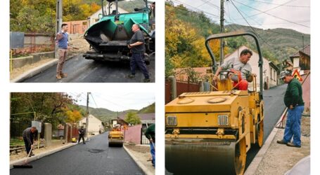 FOTO. Lucrări de asfaltare la Șimleu Silvaniei