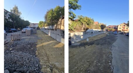 Citadin continuă lucrările de amenajare a noi locuri de parcare în Zalău