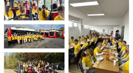 Școala verde la Transurbis Zalău – o clasă din municipiu, acțiune de ecologizare în parteneriat cu operatorul de transport în comun