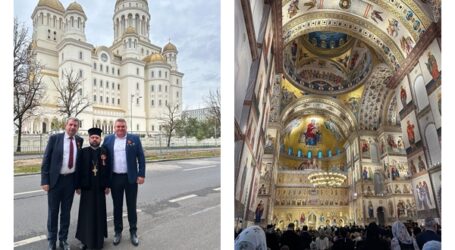Primarul Jiboului, Dan Ghiurco a fost prezent la sfințirea Catedralei Mântuirii Neamului la invitația Episcopiei Sălajului