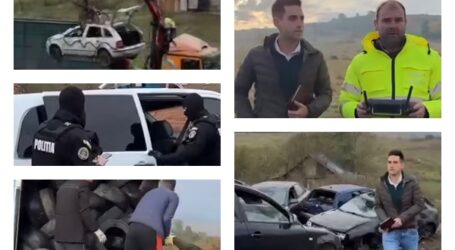 VIDEO. Curățenie generală în Pusta din Șimleu Silvaniei. Primarul Cristian Lazăr a mers cu salubrizarea, mascații și Garda de Mediu în comunitate