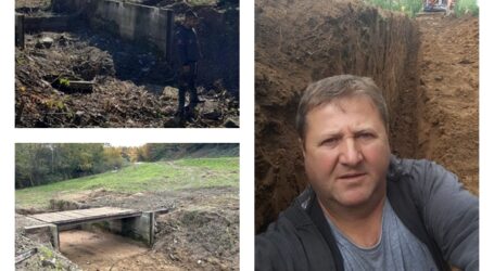Implicare civică în Surduc – un cetățean a contribuit ca VOLUNTAR cu efort, timp și pricepere la construirea unei punți