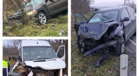 Cum s-a produs accidentul din Surduc. Viteza a băgat 3 oameni în spital, unul încarcerat