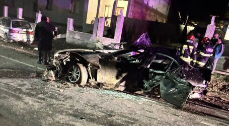 FOTO. Accident în Treznea, provocat de un tânăr băut care și-a sărbătorit azi ziua de naștere