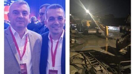 Înainte să meargă la Congresul PSD, viceprimarul Călin Forț și directorul Transurbis, Alin Oros au fost în mijlocul comunității din Ortelec afectată de avaria la magistrala de apă