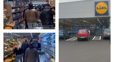 FOTO. Aglomerație în magazinul Lidl Jibou. Deschiderea, mult așteptată de locuitorii orașului
