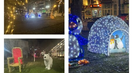 Magie la Jibou. Iluminatul festiv, mult mai strălucitor ca în anii trecuți