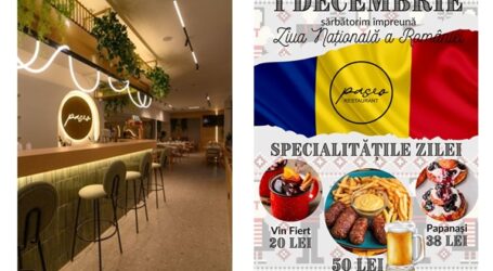 Meniu special de 1 Decembrie la un restaurant din centrul Zalăului – mici, papanași și vin fiert