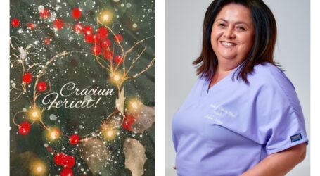 Medicul stomatolog Adela Maja vă urează Crăciun Fericit