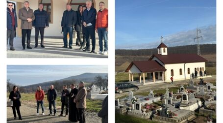 S-au finalizat lucrările la capela din Ortelec, proiectul viceprimarului Călin Forț început când era primar interimar