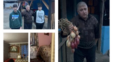 Povestea DRAMATICĂ a unui tată care crește singur, cu greu, 3 copii. Merge 4 kilometri pe jos pentru a ajunge la Zalău, unde vinde legume, singura sursă de venit