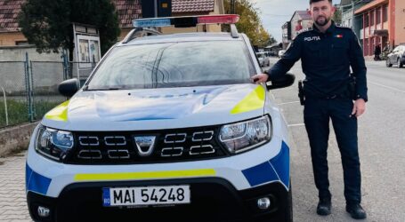 De oameni ca el are nevoie România. Îngerul în uniformă. Dorin Gorgan, distins de colegii din Sărmășag, după ce, în TIMPUL LIBER a salvat de la moarte două vieți