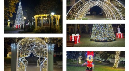 Parcul Central din Șimleu Silvaniei s-a transformat într-o poveste de Crăciun
