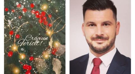 Vlad Pașcalău, viceprimarul orașului Jibou vă urează Crăciun Fericit