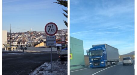 Poliția a decis – începând de astăzi, camioanele peste 7,5 tone au INTERZIS prin Zalău