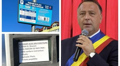 Primăria Zalău explică cum funcționează noul regulament de parcare – automatele de plată, DEFECTE, după ce s-a scumpit tariful
