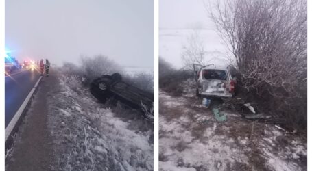 FOTO. Un șofer din Sălaj a murit într-un grav accident între Tășnad și Căuaș