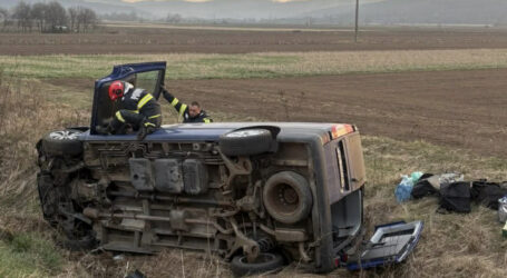 FOTO. Accident cu o victimă în Sânmihaiu Almașului